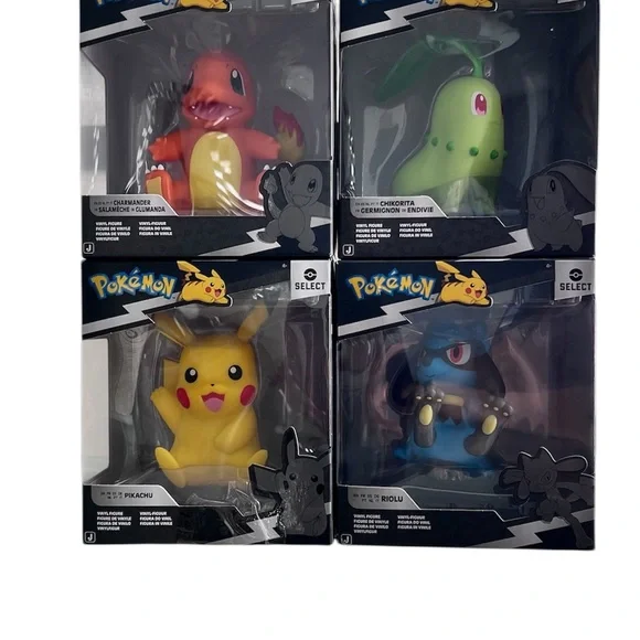 Pokemon Select Charmander, Chikorita, Pikachu, Riolu Figures - Picture 11 of 11
